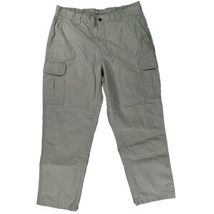 LL Bean Mens Classic Fit Beige Cargo Pants Inseam Cotton Casual Outdoor 34x29